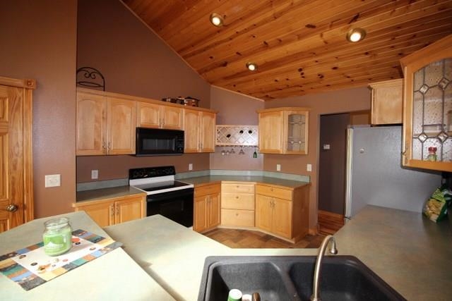 742 North River Road Ridott, IL 61067 - Photo 8 of 25 a kitchen with stainless steel appliances granite countertop a sink refrigerator stove and microwave