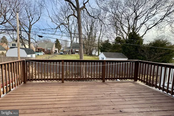 a view of a wooden roof deck