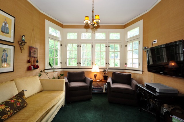 85 Akenside Road Riverside, IL 60546 - Photo 14 of 24 a living room with furniture and a large window