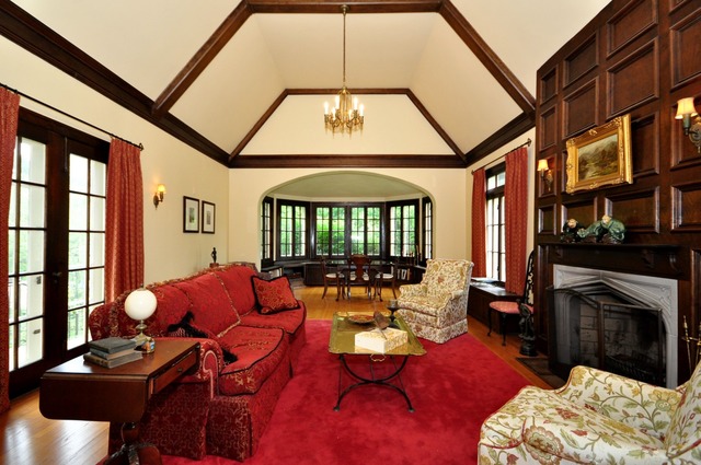 85 Akenside Road Riverside, IL 60546 - Photo 5 of 24 a living room with furniture fireplace and a window
