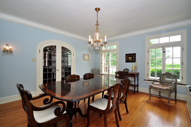 85 Akenside Road Riverside, IL 60546 - Photo 9 of 24 a view of a dining room with furniture window and outside view