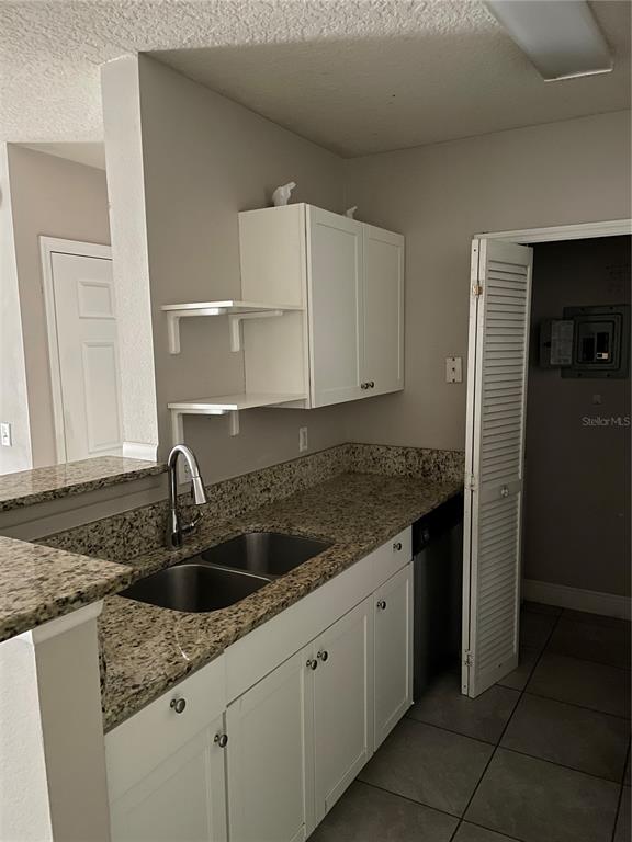 4356 South Kirkman Road, Unit 501 Orlando, FL 32811 - Photo 8 of 19 a kitchen with a sink and cabinets