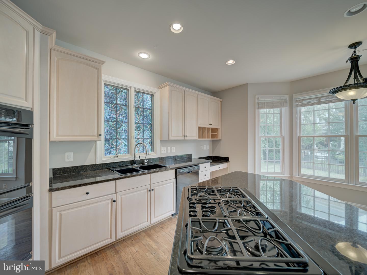 8429 Link Hills Loop Gainesville, VA 20155 - Photo 38 of 102 a kitchen with stainless steel appliances a stove a sink and a refrigerator