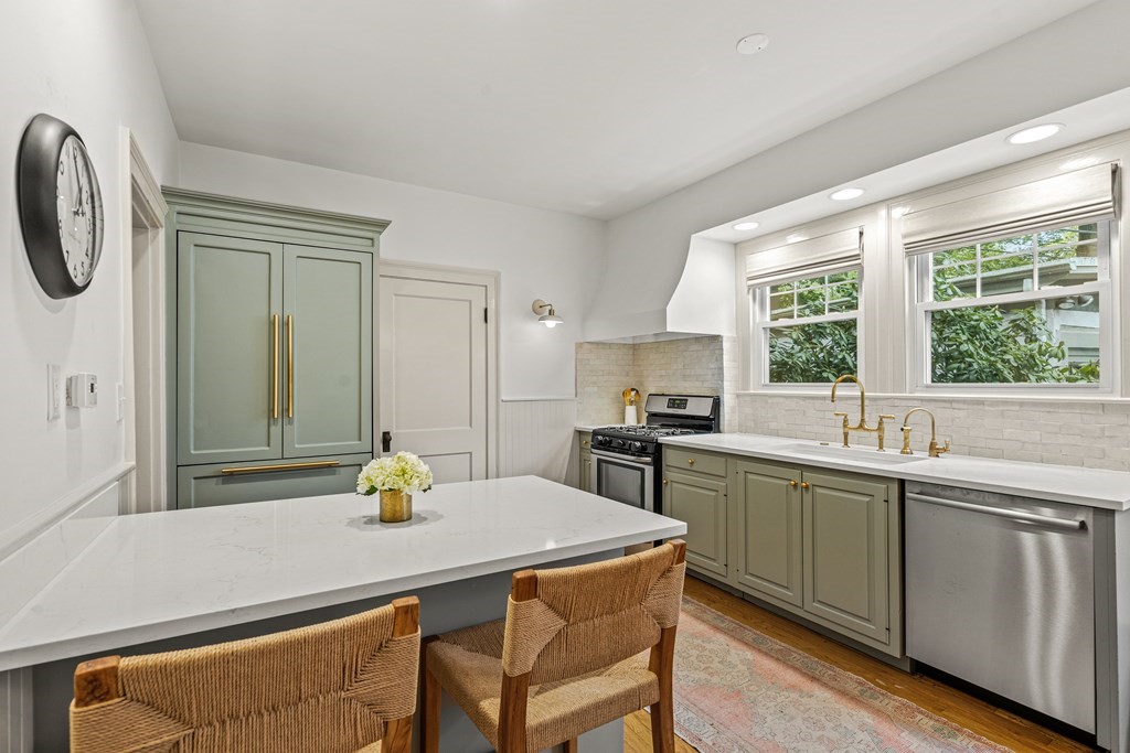 19 Edgehill Road Winchester, MA 01890 - Photo 12 of 42 a kitchen with a sink cabinets and window