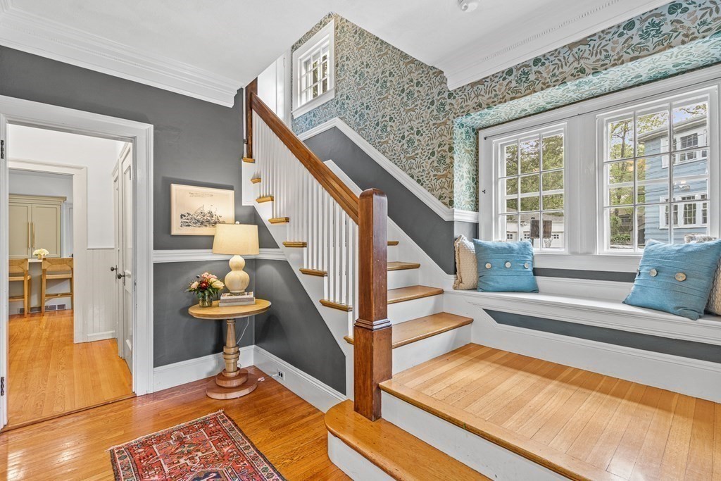 19 Edgehill Road Winchester, MA 01890 - Photo 6 of 42 a view of entryway and hall with wooden floor