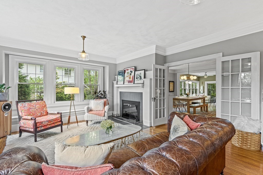 19 Edgehill Road Winchester, MA 01890 - Photo 7 of 42 a living room with furniture and a fireplace