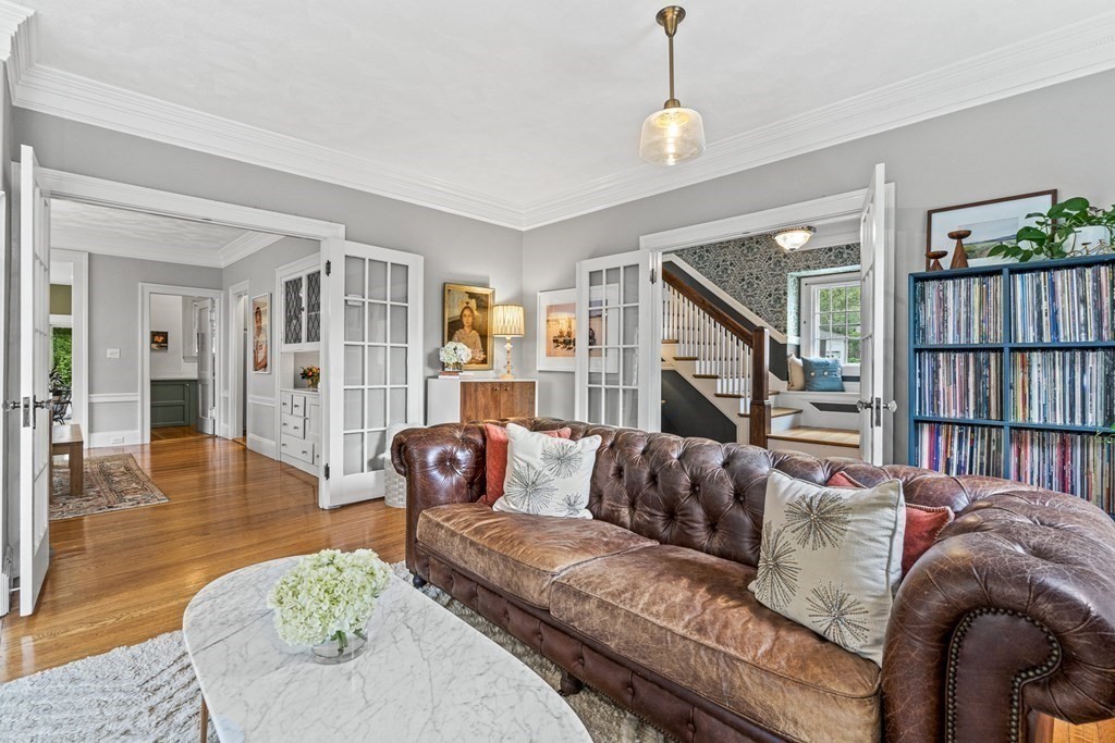 19 Edgehill Road Winchester, MA 01890 - Photo 9 of 42 a living room with furniture and a wooden floor