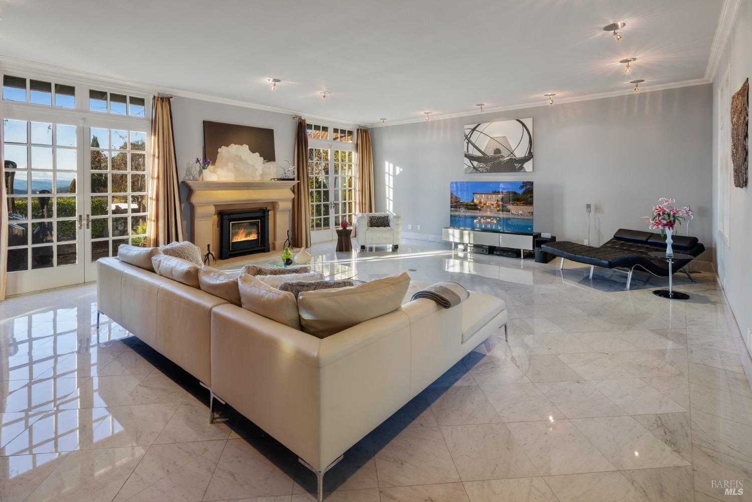 675 Shiloh Canyon Santa Rosa, CA 95403 - Photo 10 of 26 a living room with furniture and a fireplace