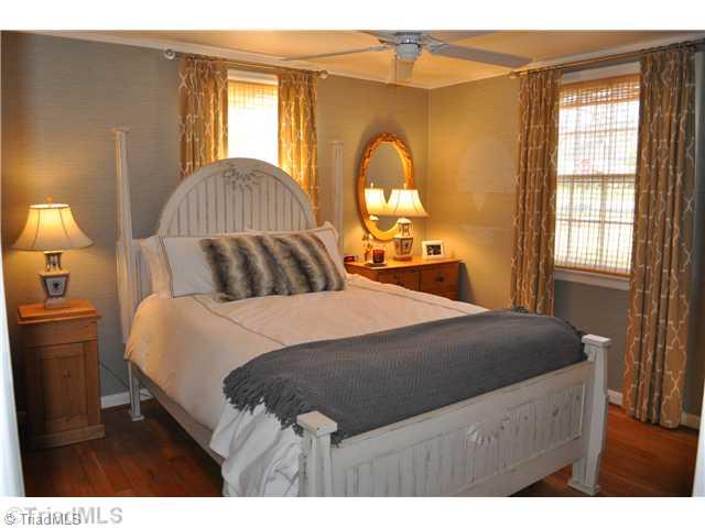1611 Independence Road Greensboro, NC 27408 - Photo 5 of 14 Master Bedroom. Lovely Master with new designer wallpaper