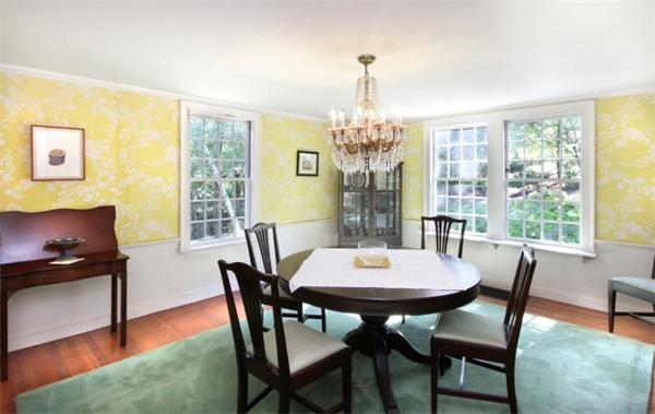 16 Gate House Road Newton, MA 02467 - Photo 7 of 20 a view of a dining room with furniture window and outside view