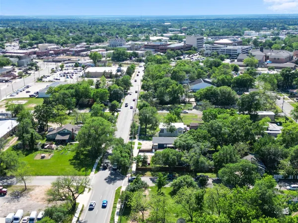 an aerial view of multiple house