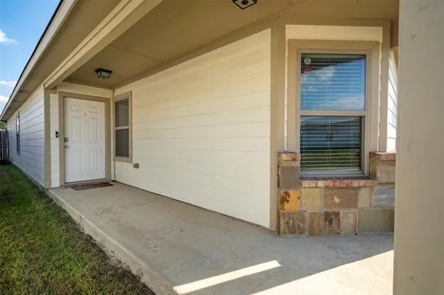 a view of front door of a house