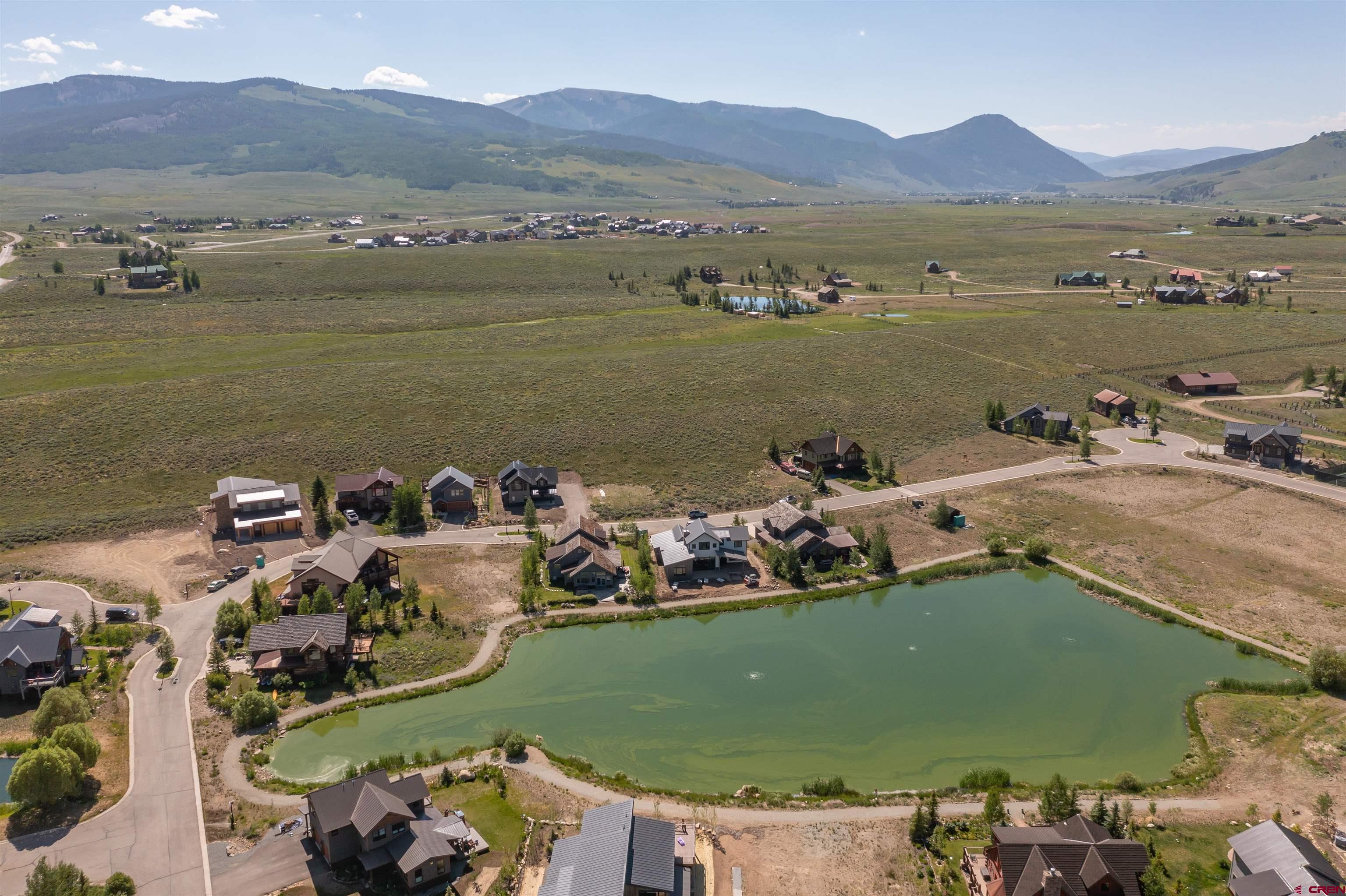 365 Larkspur Loop Crested Butte, CO 81224 - Photo 19 of 20 an aerial view of a house with a lake view