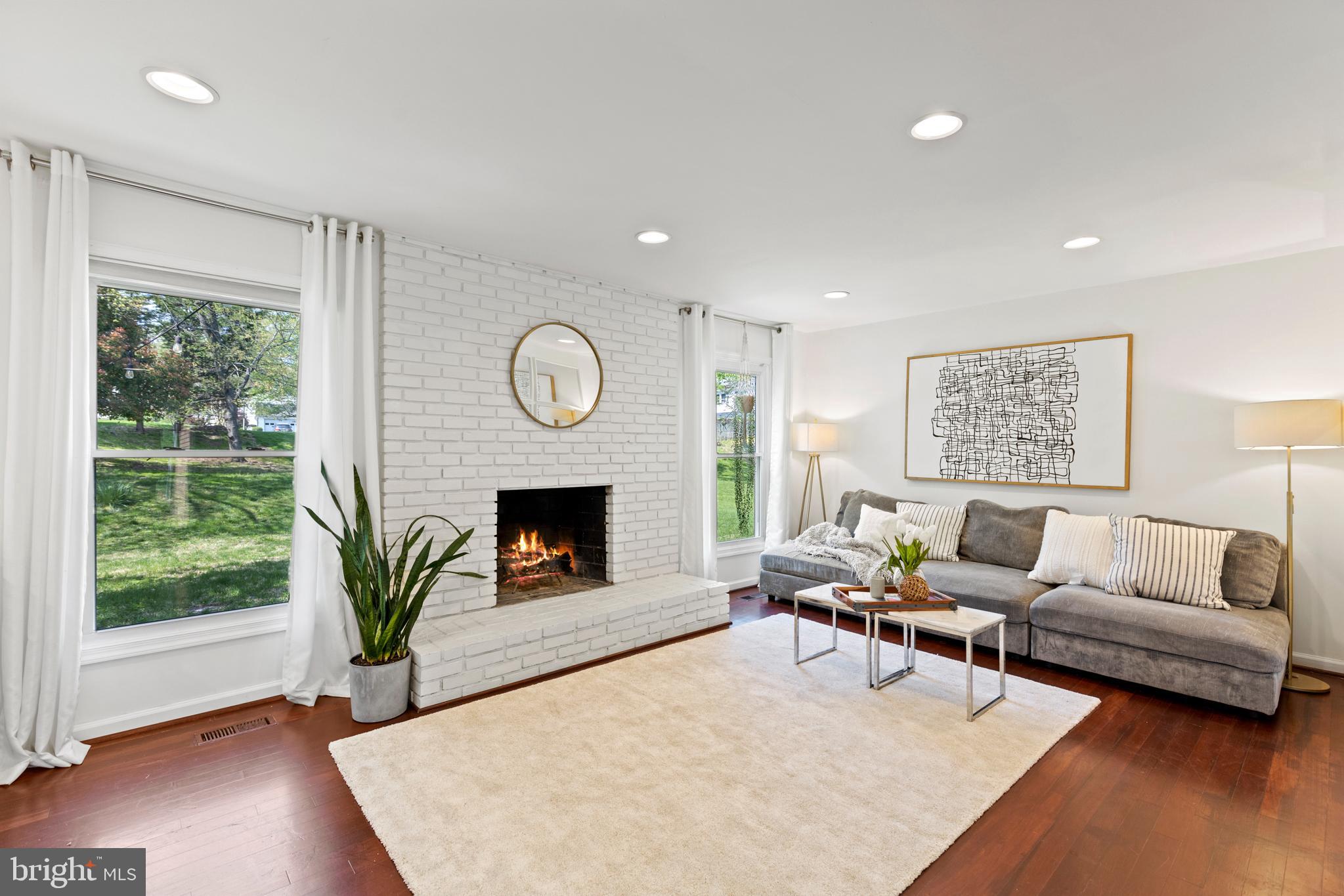 2821 Blue Spruce Lane Silver Spring, MD 20906 - Photo 7 of 45 Cozy Family Room w/wood burning fireplace!