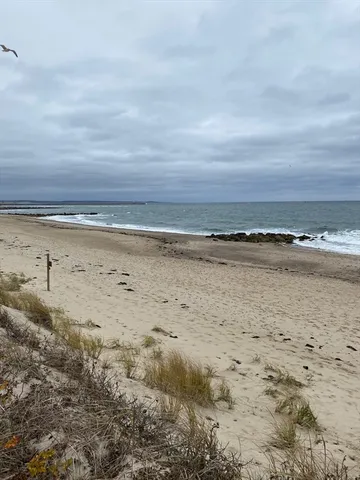 a view of beach and ocean
