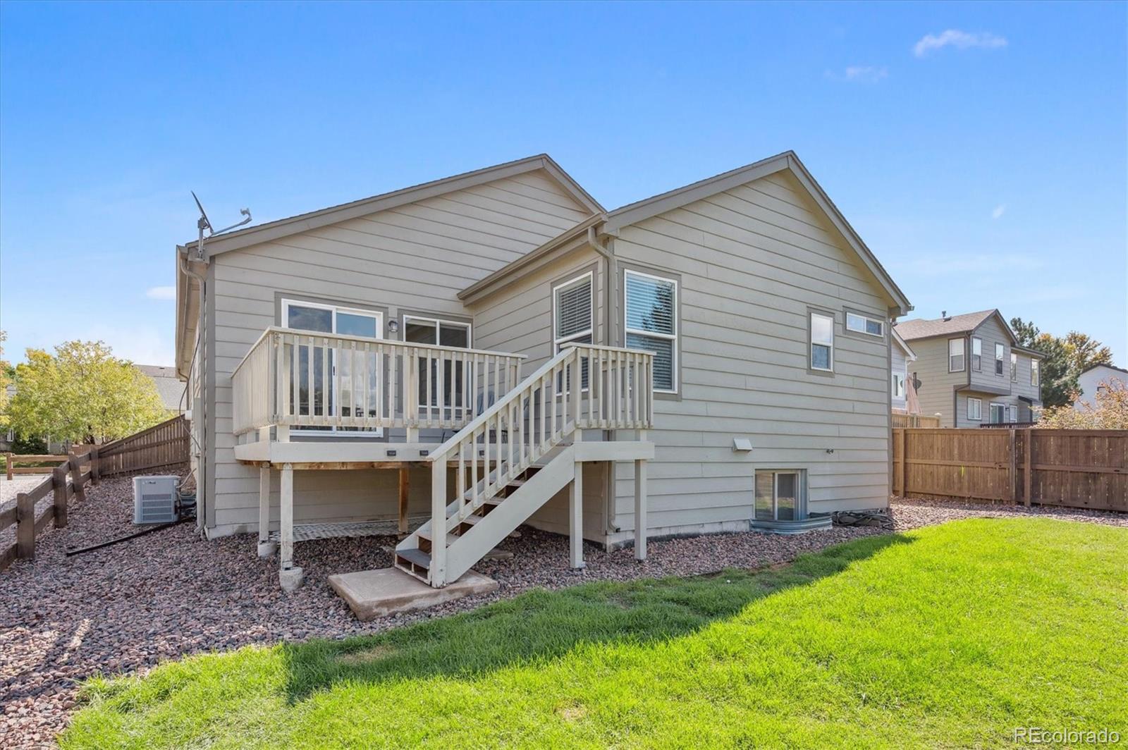 9793 Burberry Way Highlands Ranch, CO 80129 - Photo 25 of 29 a view of a house with a yard