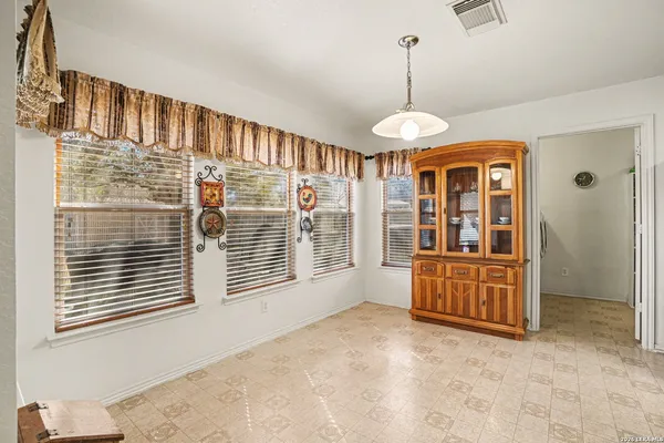 a view of livingroom with chandelier