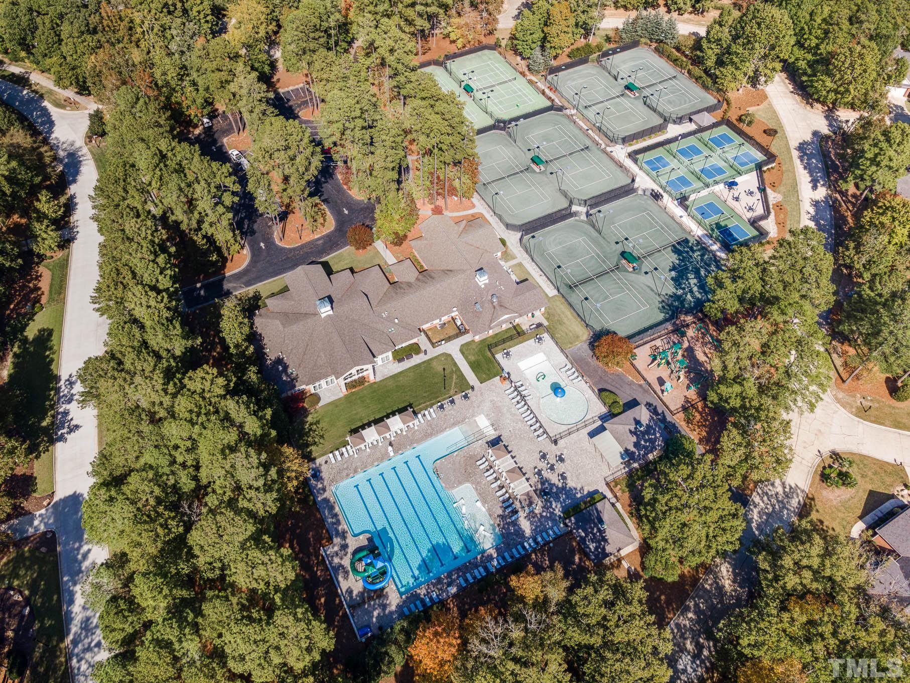 81601 Alexander Chapel Hill, NC 27517 - Photo 9 of 13 an aerial view of a house with outdoor space
