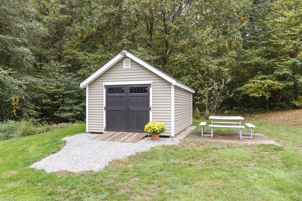 74 King Road Charlton, MA 01507 - Photo 33 of 38 a view of backyard with a garden and entertaining space