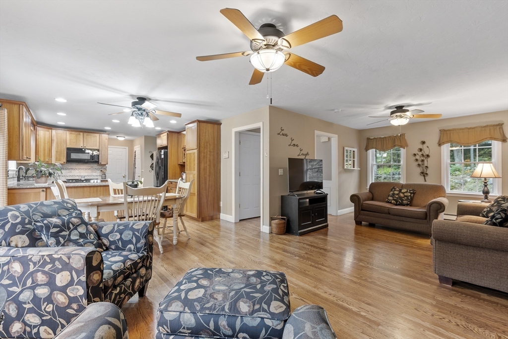 74 King Road Charlton, MA 01507 - Photo 9 of 38 a living room with furniture and kitchen view