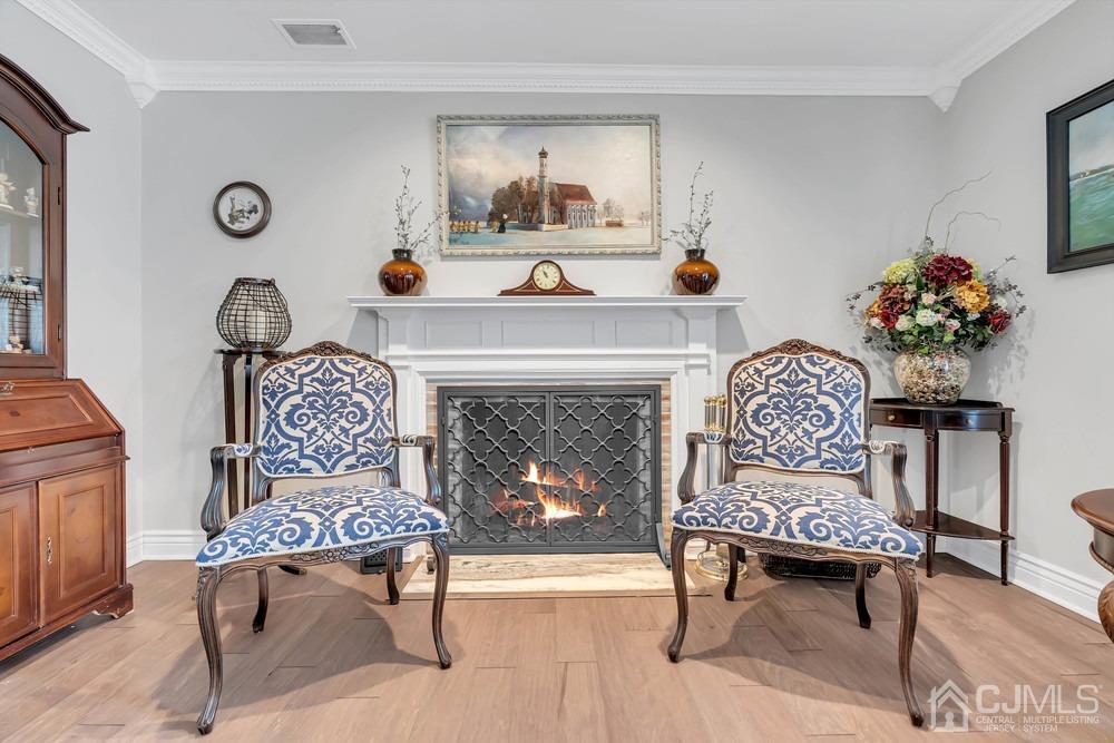 24 Crabtree Road Old Bridge, NJ 07747 - Photo 8 of 47 a living room with furniture and a fireplace
