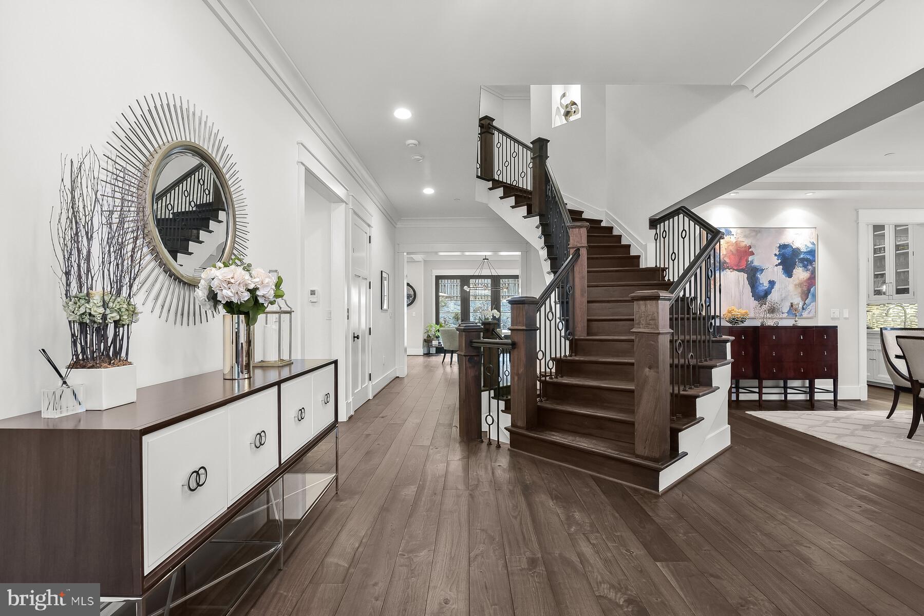 7409 Helmsdale Road Bethesda, MD 20817 - Photo 16 of 85 Center hall and Stair