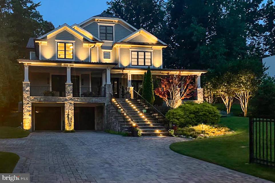 7409 Helmsdale Road Bethesda, MD 20817 - Photo 4 of 85 Extensive exterior lighting