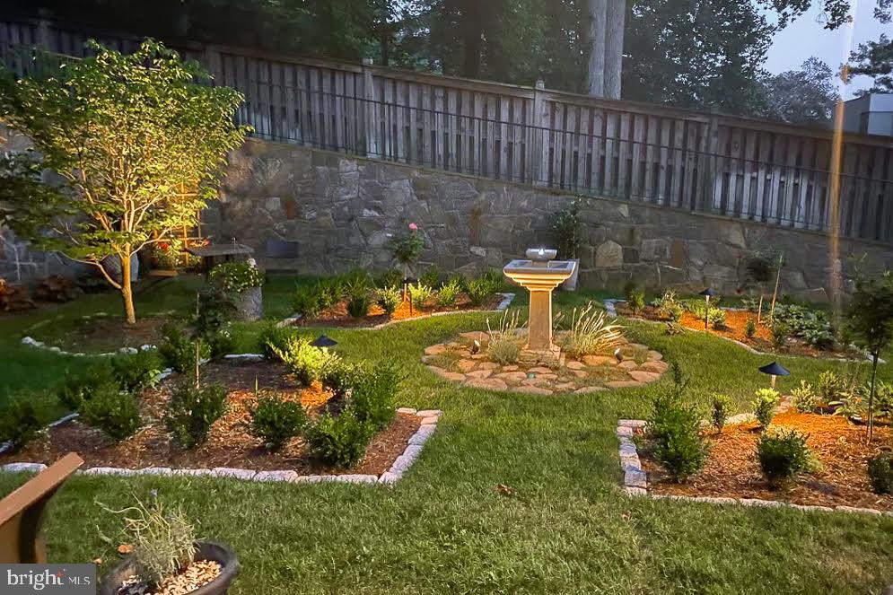 7409 Helmsdale Road Bethesda, MD 20817 - Photo 6 of 85 The Garden at night