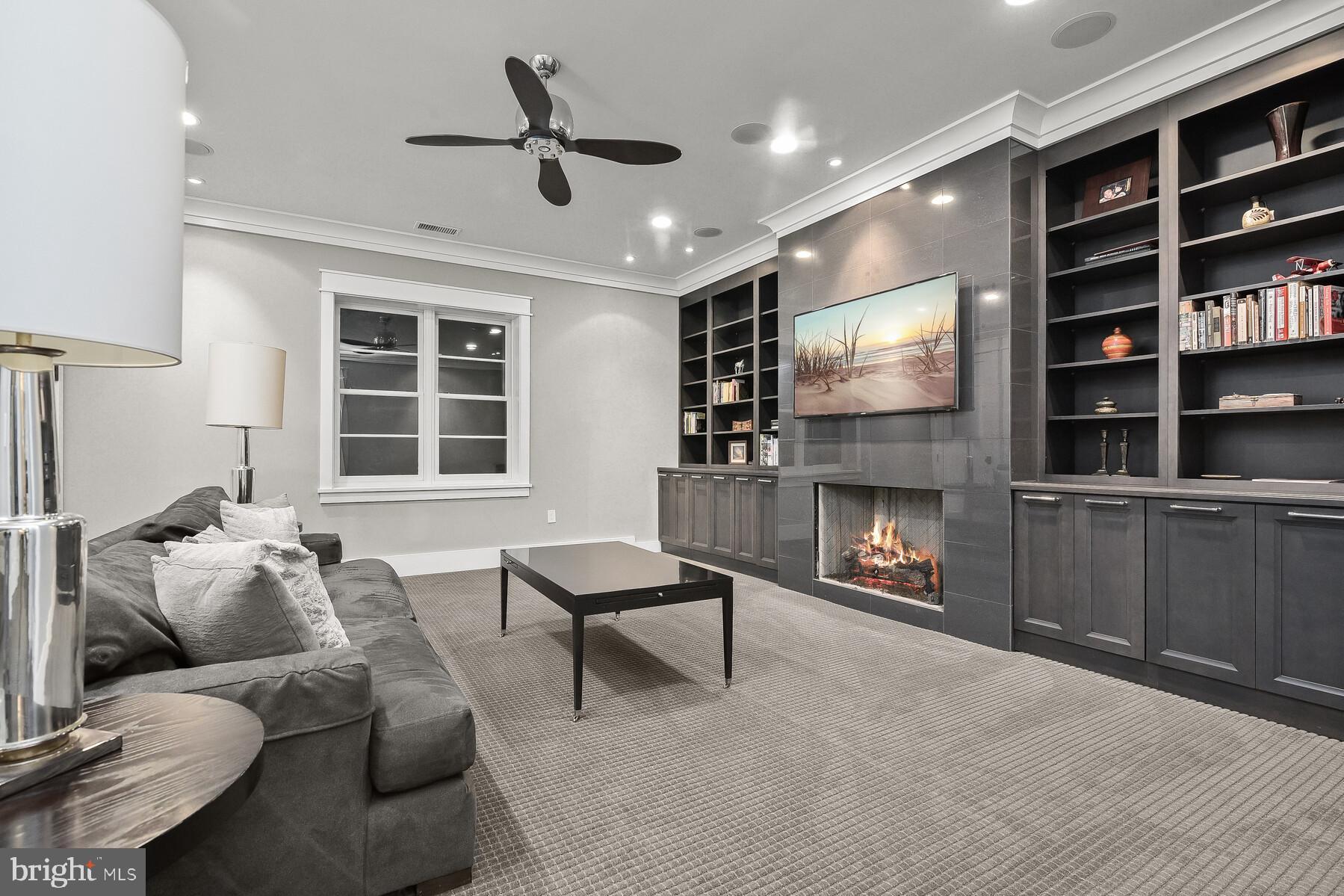 7409 Helmsdale Road Bethesda, MD 20817 - Photo 72 of 85 Lower level Media room