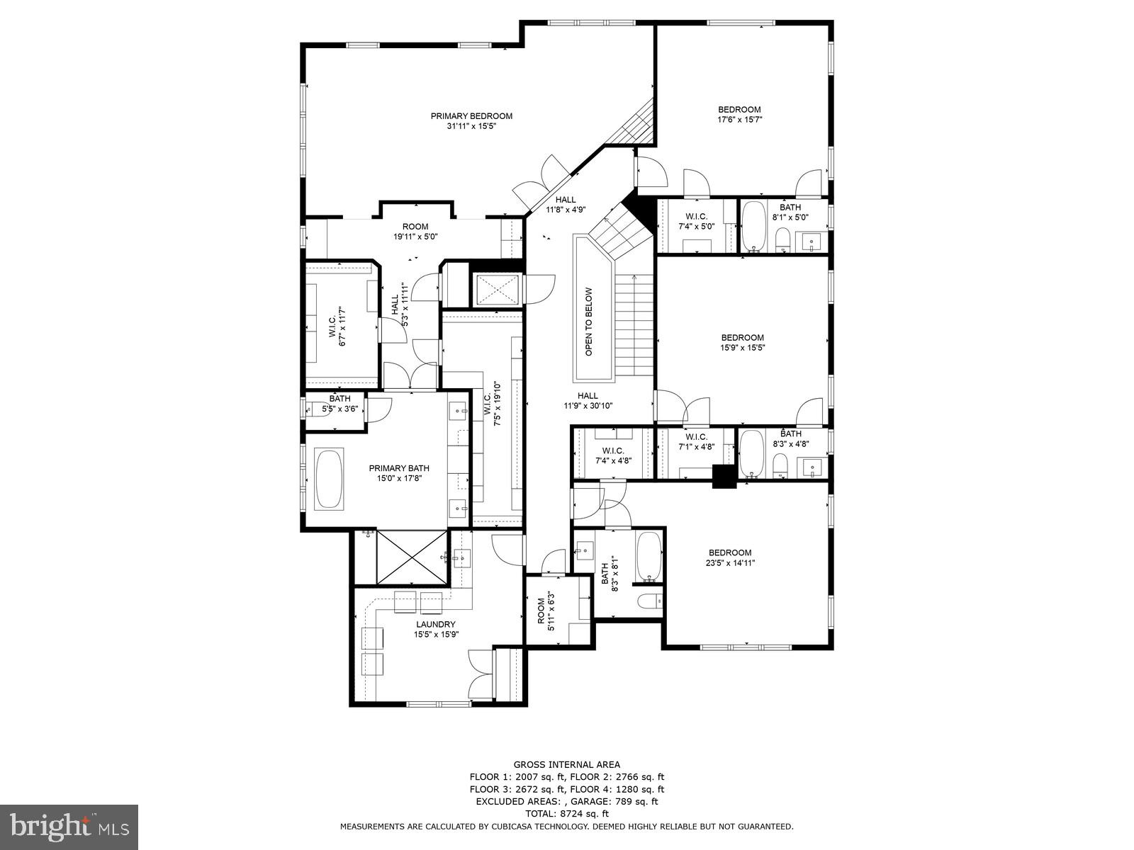 7409 Helmsdale Road Bethesda, MD 20817 - Photo 84 of 85 Second level floor plan