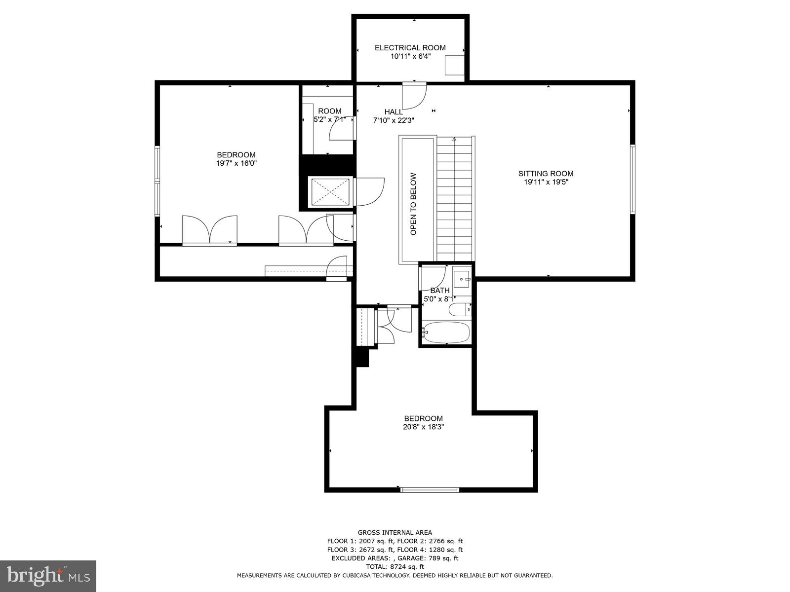 7409 Helmsdale Road Bethesda, MD 20817 - Photo 85 of 85 Uppermost level floor plan
