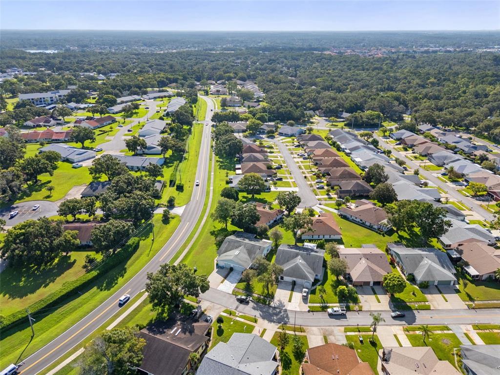 3201 McMath Drive Palm Harbor, FL 34684 - Photo 45 of 59 an aerial view of residential houses with outdoor space