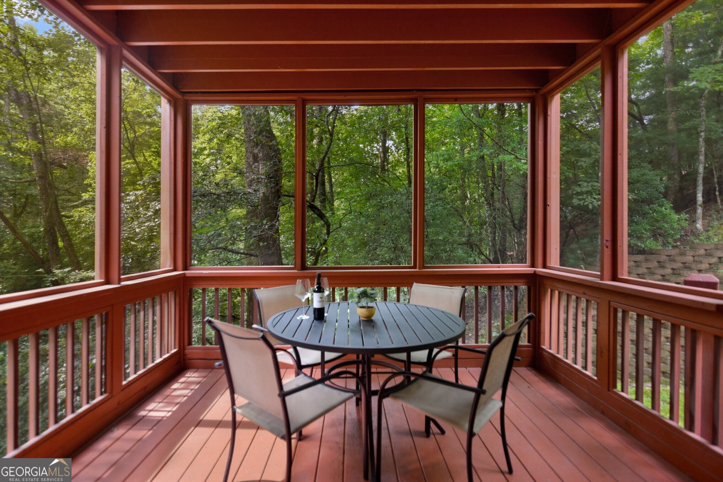 166 Riparian Way Ellijay, GA 30540 - Photo 31 of 34 a view of a two chairs in the deck