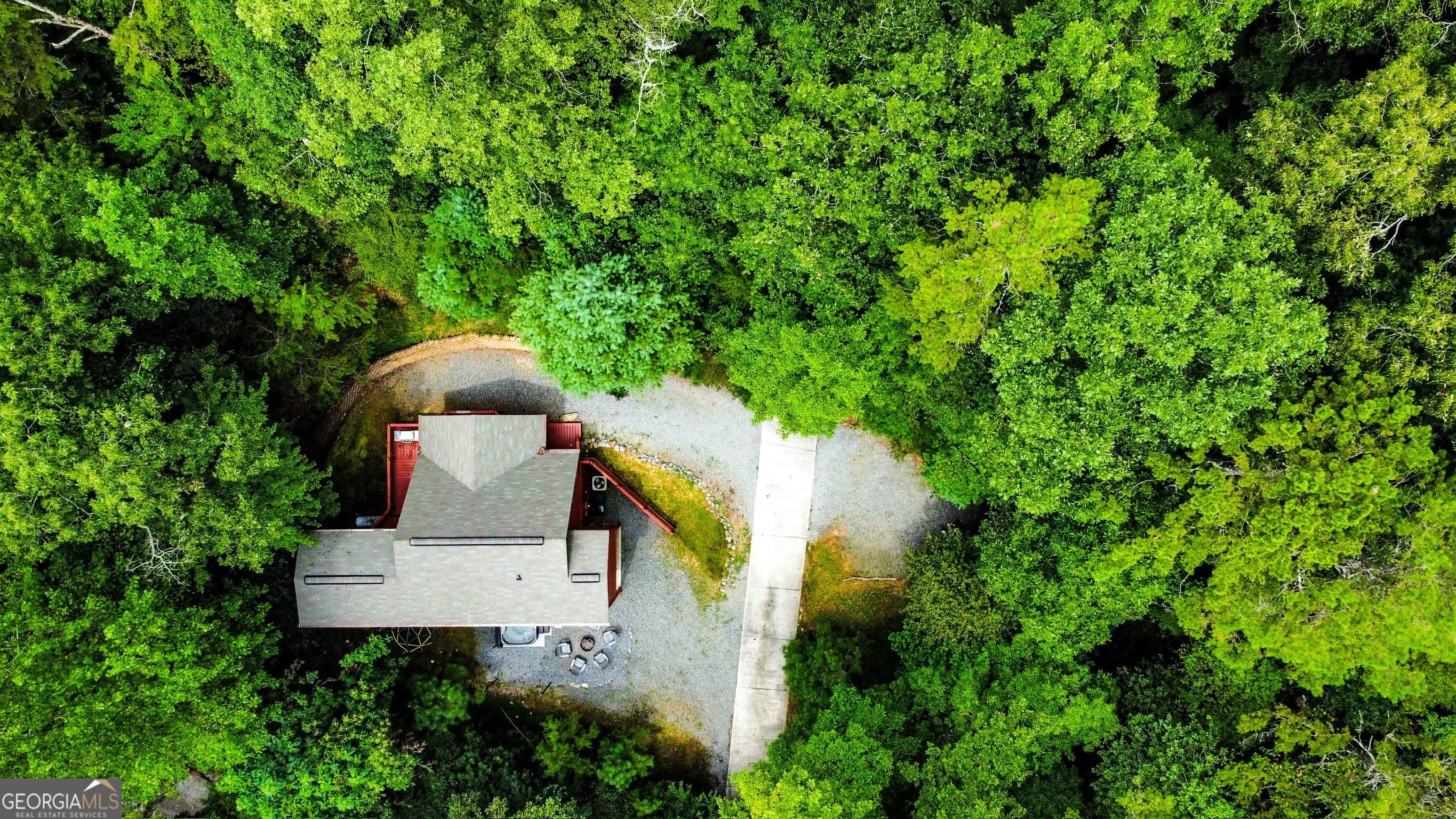 166 Riparian Way Ellijay, GA 30540 - Photo 33 of 34 a view of a house with a yard