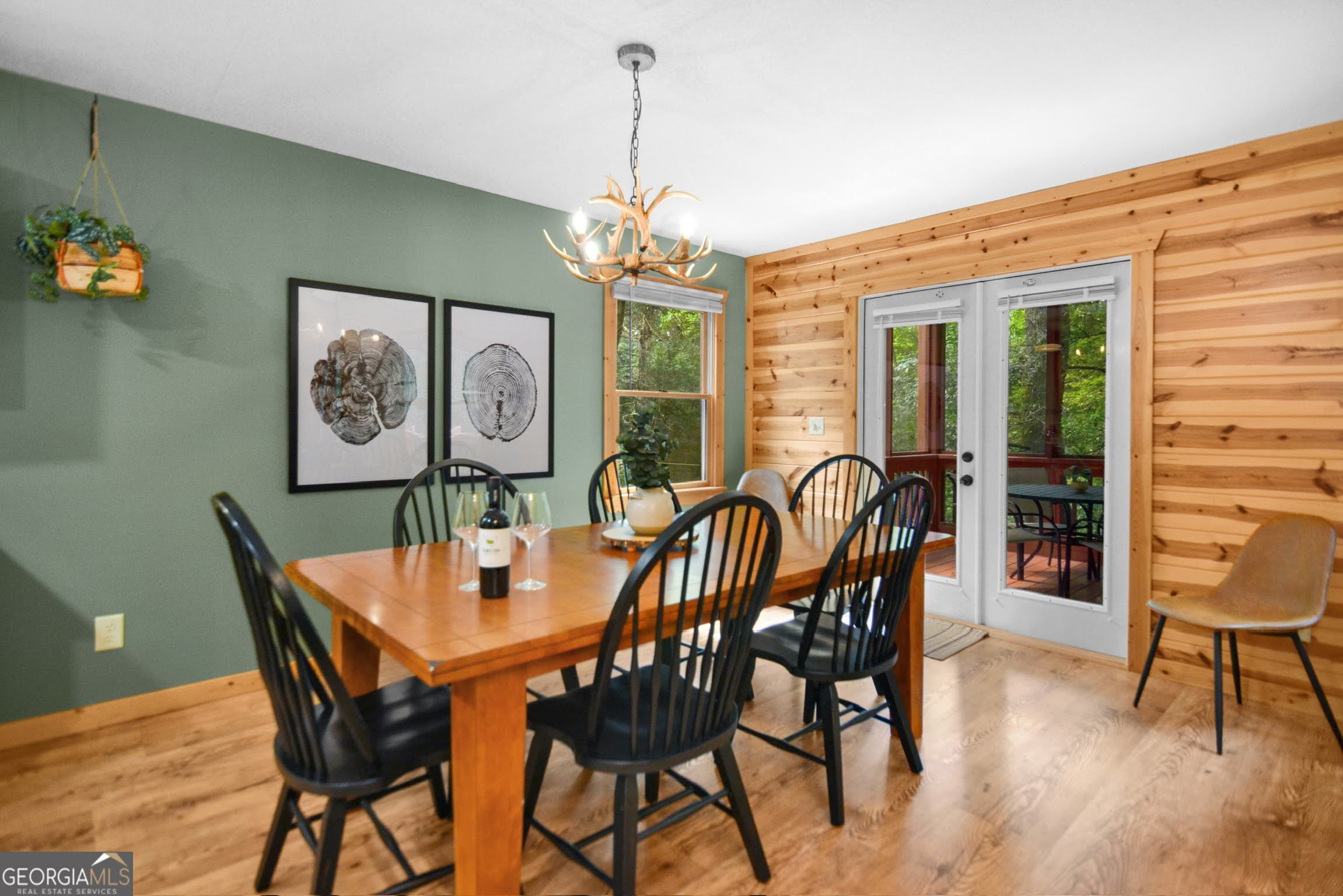 166 Riparian Way Ellijay, GA 30540 - Photo 9 of 34 a view of a dining room with furniture window and wooden floor
