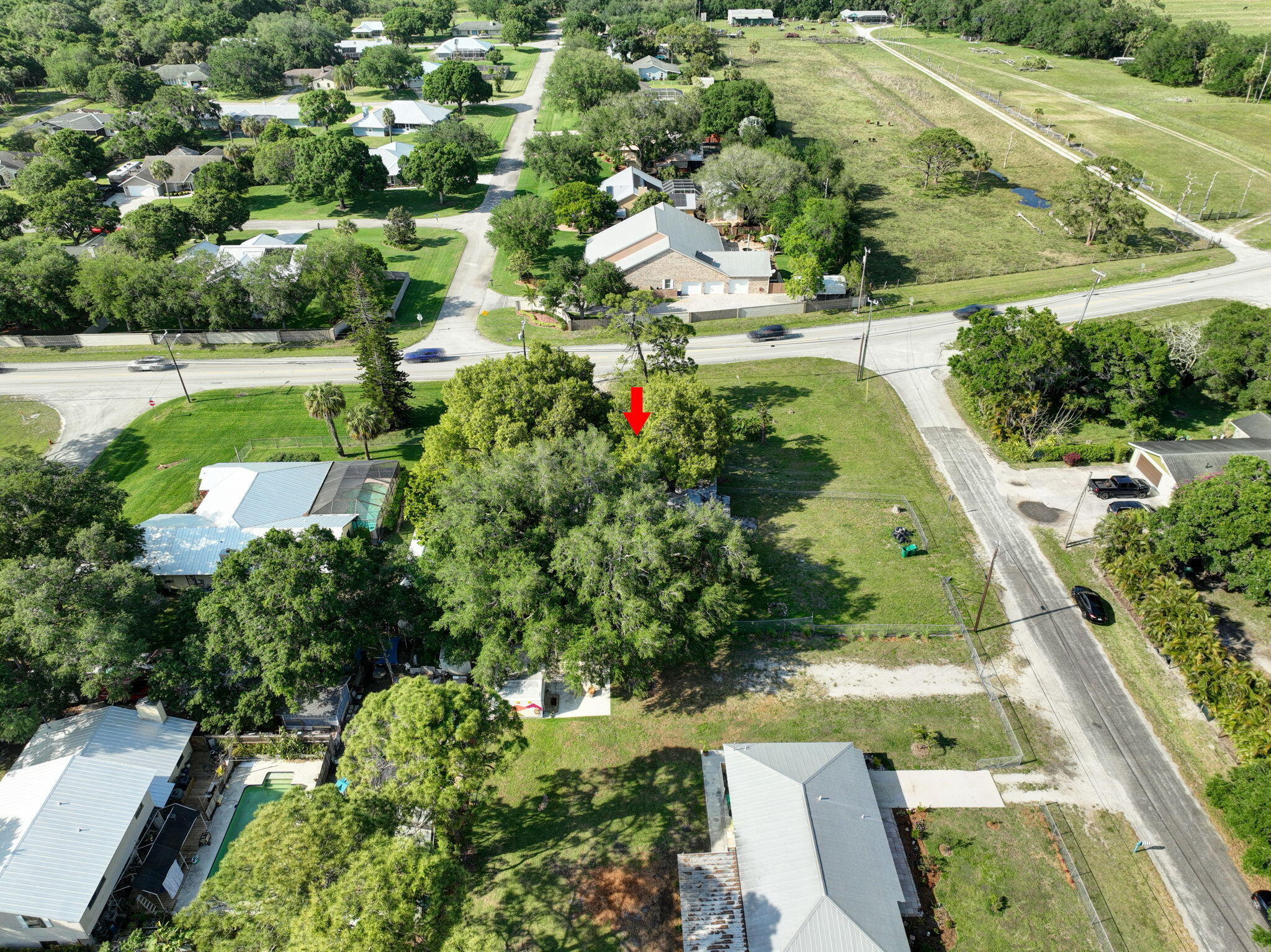 3539 Edwards Road Fort Pierce, FL 34981 - Photo 35 of 39 an aerial view of a yard