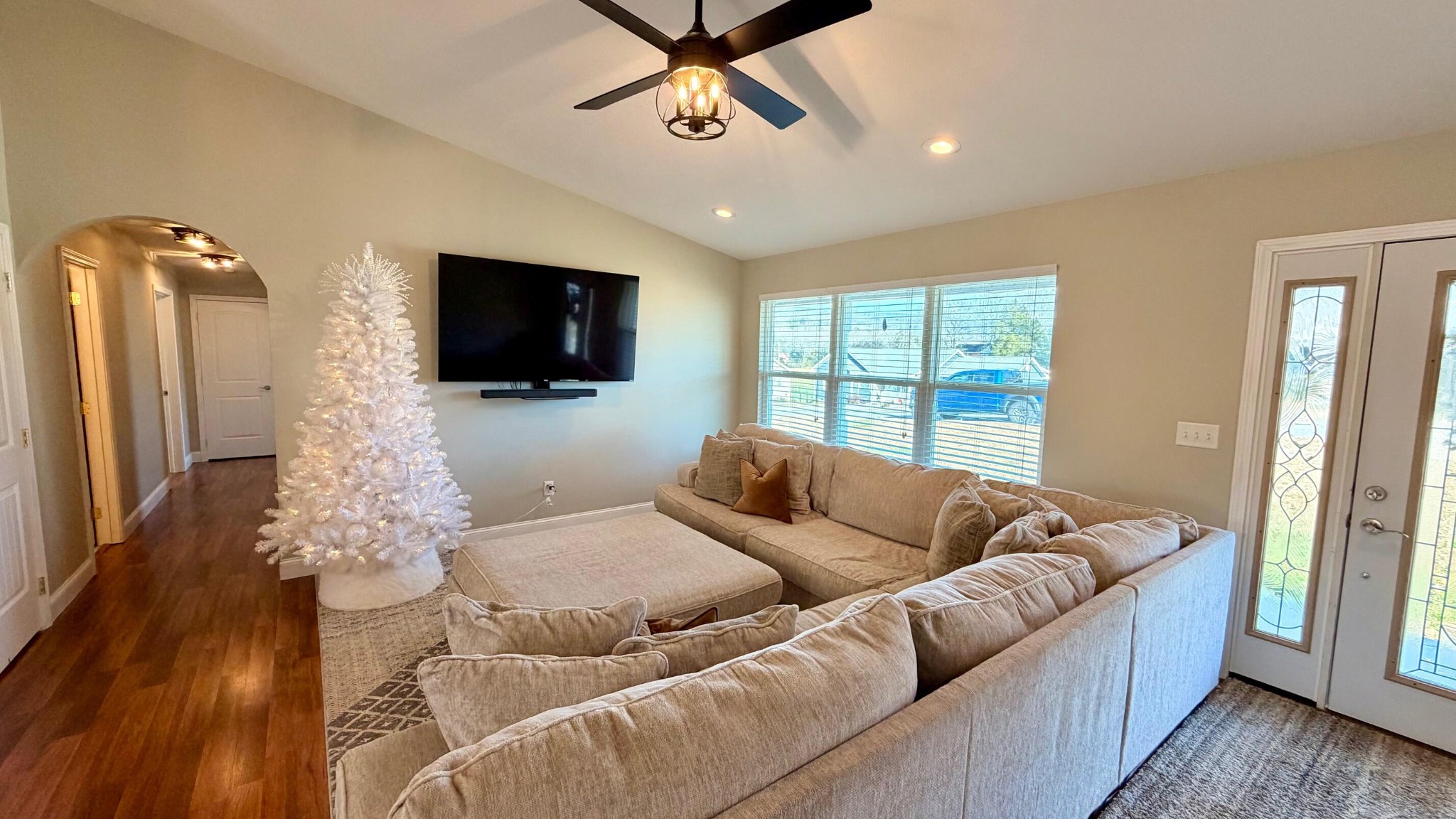 189 Foothills Drive Dayton, TN 37321 - Photo 4 of 18 a living room with furniture and a flat screen tv