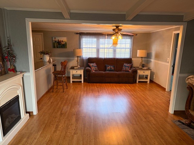 245 Cortner Mill Road Normandy, TN 37360 - Photo 13 of 40 a living room with furniture and a wooden floor