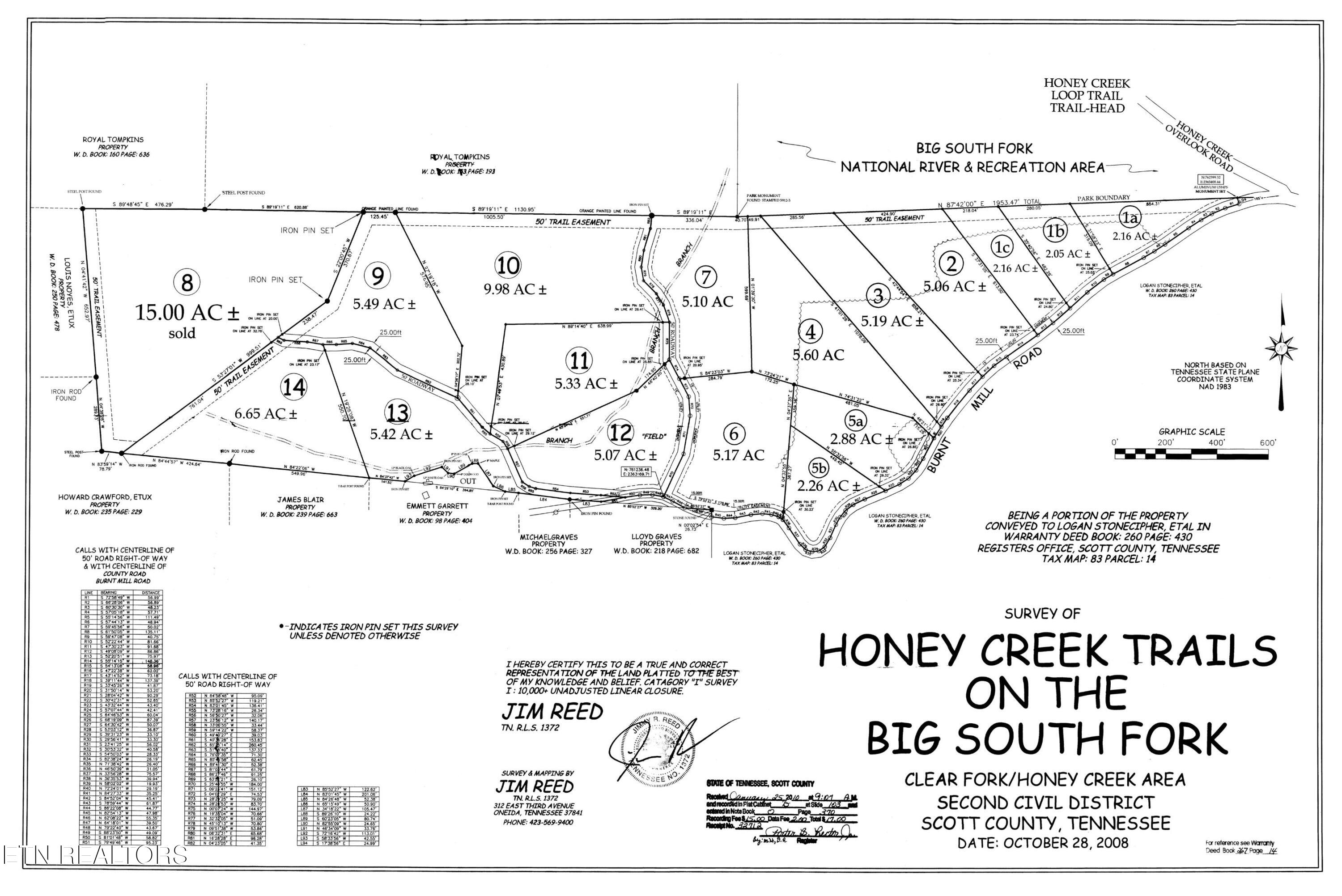 Lot 4 Honey Creek Road Allardt, TN 38504 - Photo 20 of 21 Plat Map HCR.pdf