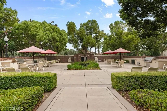 a view of outdoor space with trampoline