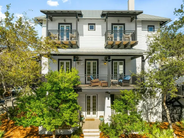 a house view with a garden space