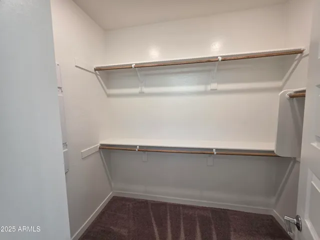 a close view of closet