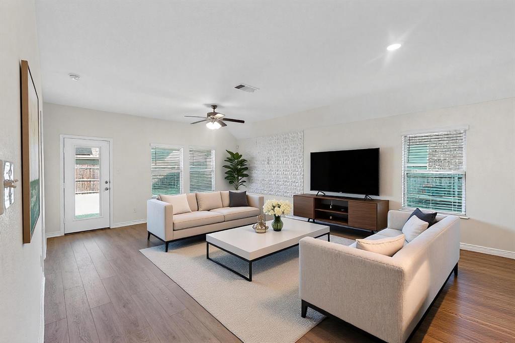 408 Rawhide Way Princeton, TX 75407 - Photo 6 of 36 a living room with furniture and a flat screen tv