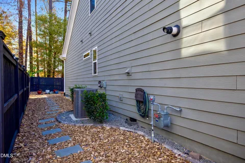 a backyard of a house