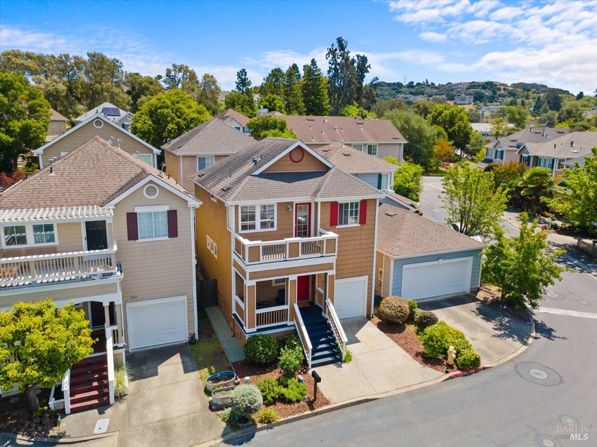 1028 Addison Circle Petaluma, CA 94952 - Photo 45 of 60 an aerial view of a house with a yard