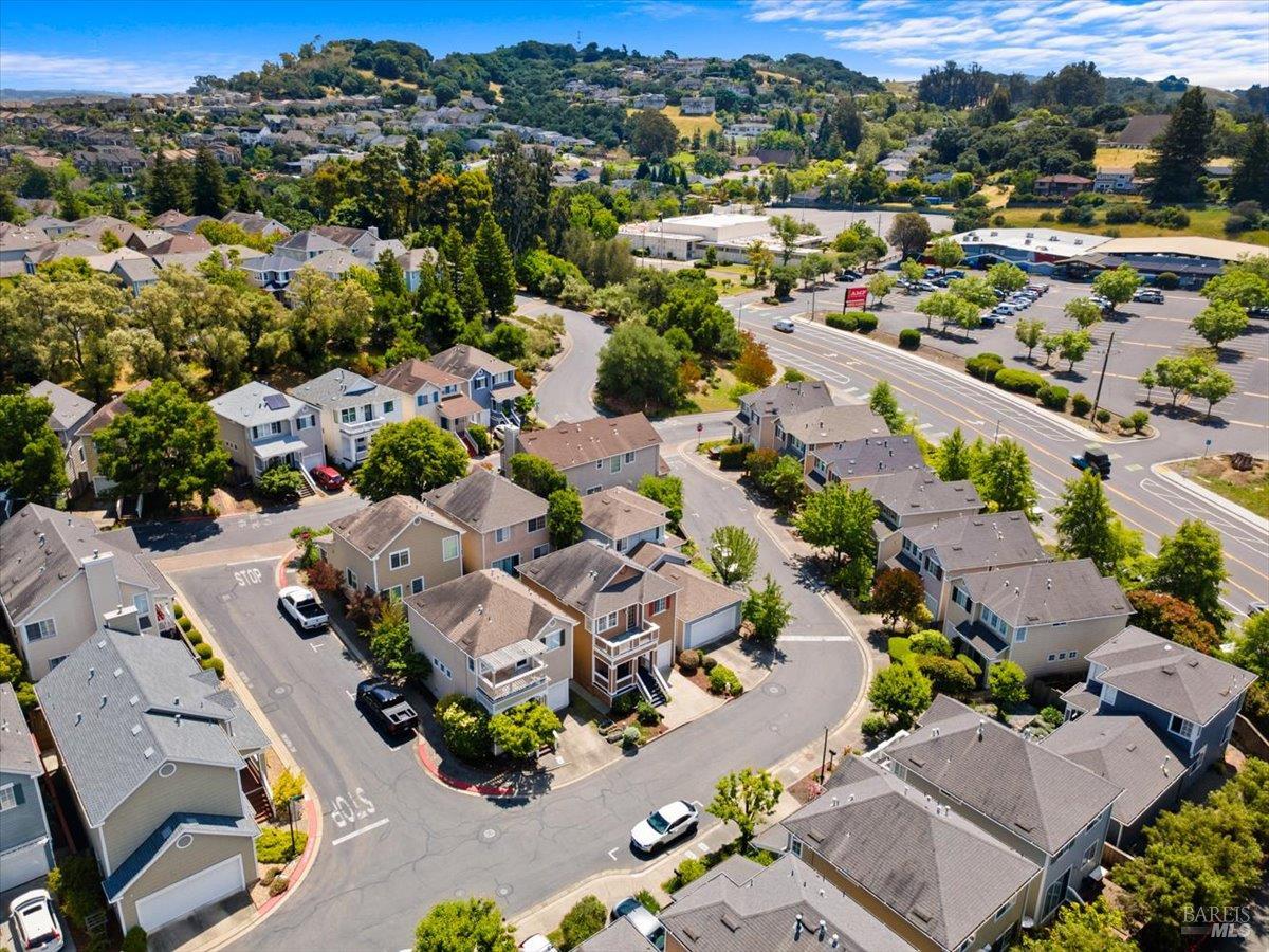 1028 Addison Circle Petaluma, CA 94952 - Photo 48 of 60 an aerial view of residential houses with outdoor space