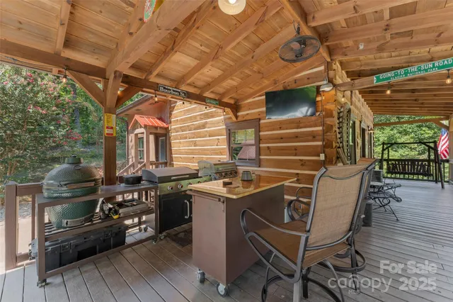 a view of a room with outdoor seating