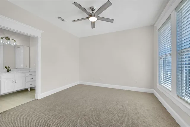 a view of a room with an empty space