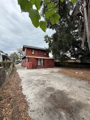 a view of front door of house