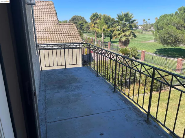 a view of balcony with staircase